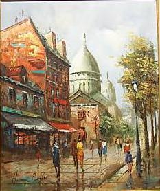 unknow artist Henri Royer Vue sur Montmartre